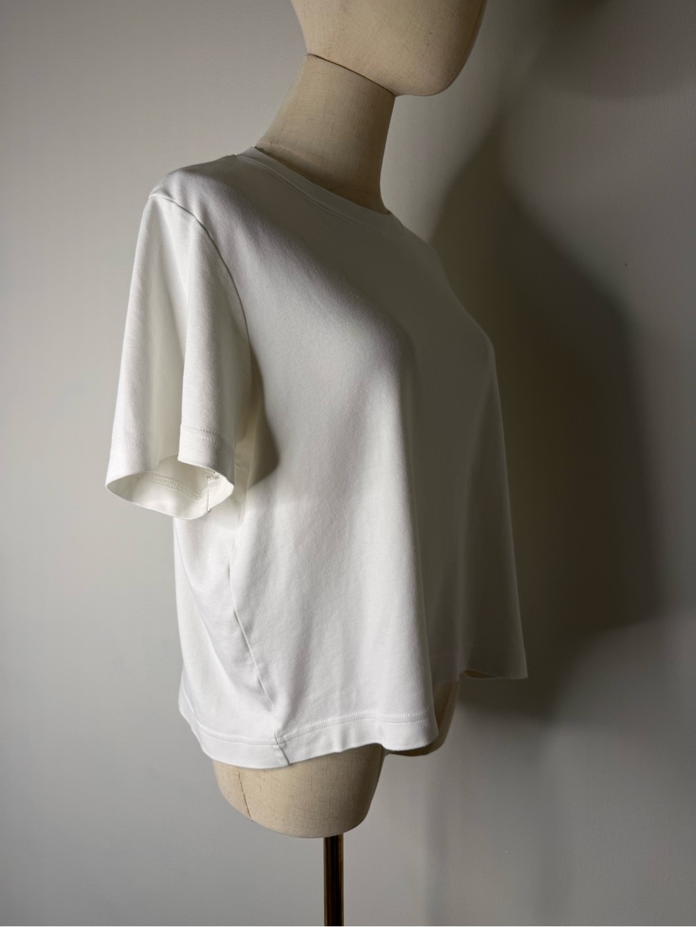 COS, high-quality white cotton T-shirt - Picture 4 of 7